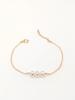 Vlen Natural Freshwater Pearl Bracelets for Women Gold Plated 18 K Stainless Steel Bracelet Dainty Pulseras Jewelry