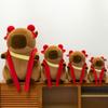 Cartoon Red-headed Rope Zhazha Capybara Plush Toys for Children's Birthday Gifts Event Gifts for Kapi Dolls