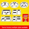 Thickened 304 Stainless Steel 3-Compartment Divided Plate