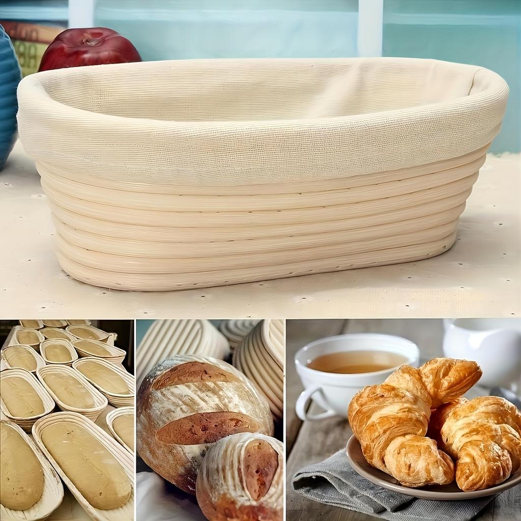 1Pc Excellent Bread Proofing Basket Cover 25x8cm Practical Multipurpose Cotton Flax Bread Making Basket Cover Good Texture