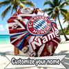 Custom Name Personalized FC Bayern Munich Print Umbrella, Auto Open Close, 8‑Rib Sturdy Frame, Commute Camping Hiking Use, Birthday Gift