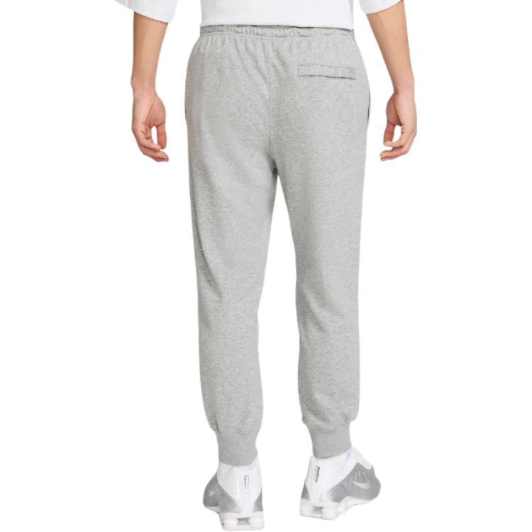 Nike Loose Fit Lace-Up Tapered Knit Sports Pants Men bottoms Gray FN3802-063