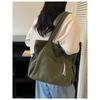 Vintage Corduroy Tote Bag for Women Large Capacity Shoulder Bag Casual Handbag College School Shopping Travel Tote Bag
