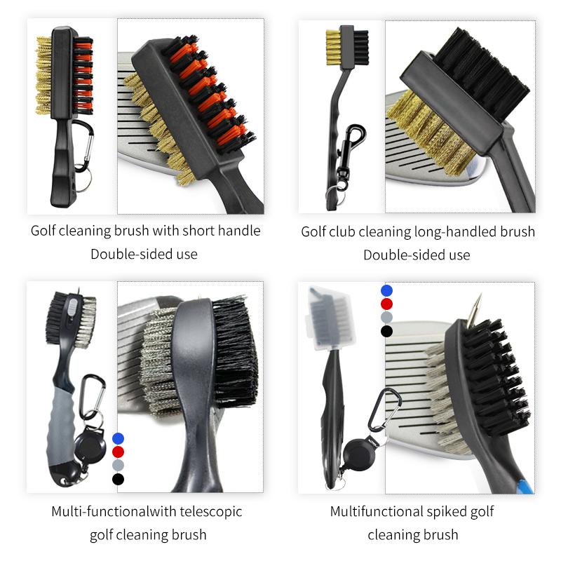 Golf Club Cleaner Golf Cleaning Brush With Carabiner Groove Sharpener Cleaner Multi Style Golf Sports Accessories Drop Ship 5