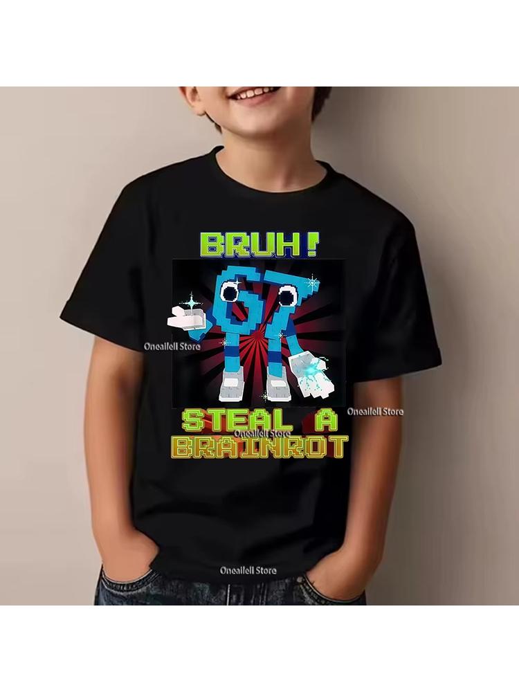 Kids Christmas Light SIX SEVEN 67 Graphic TShirt Soft Cotton Holiday Wear for Boys Girlsdf0151