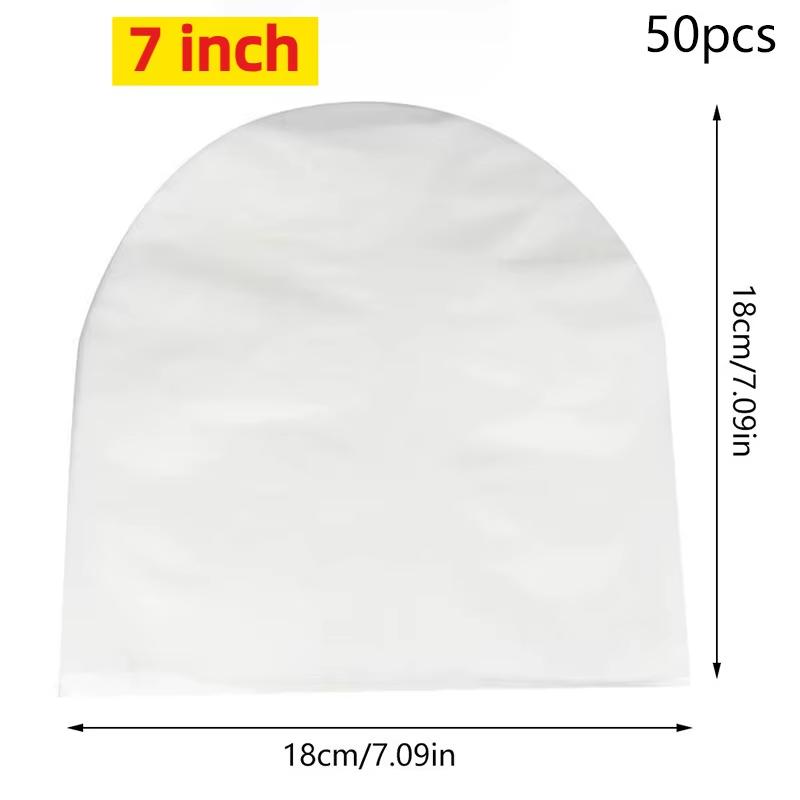 

50Pcs 7/10 Inch Anti-Static Clear Vinyl Lp Record Protector Inner Sleeves Plastic Cover Bags For Music Album Storage