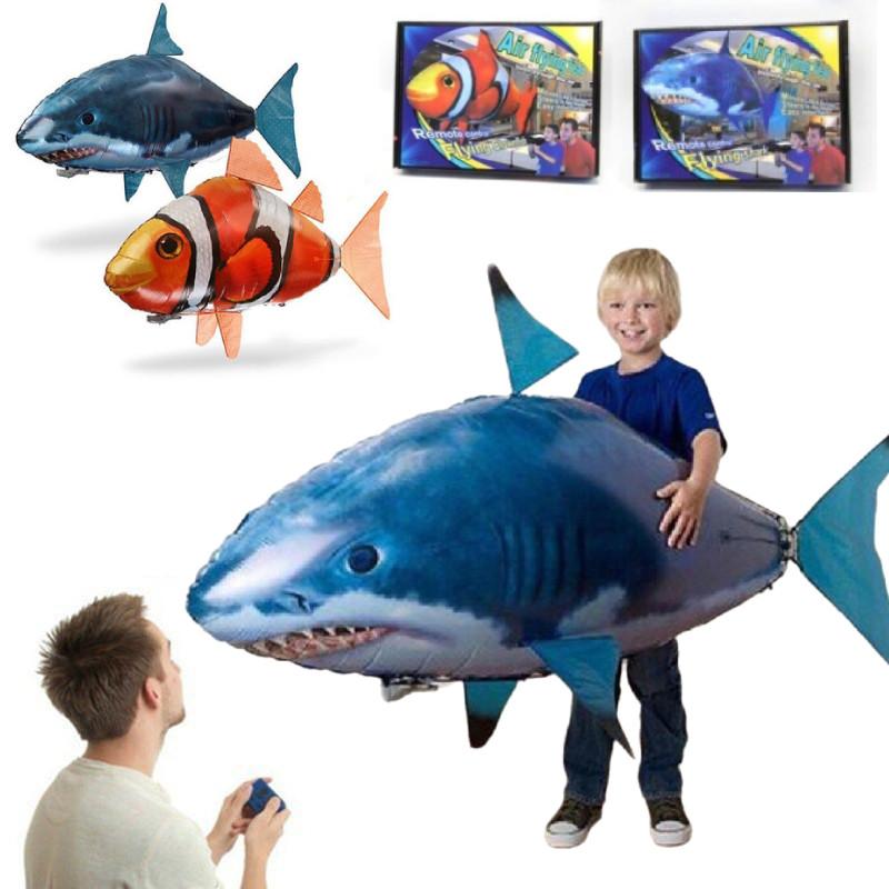 Remote Control Flying Shark Clownfish Balloon Helicopter For Kids Stunning Gift Idea