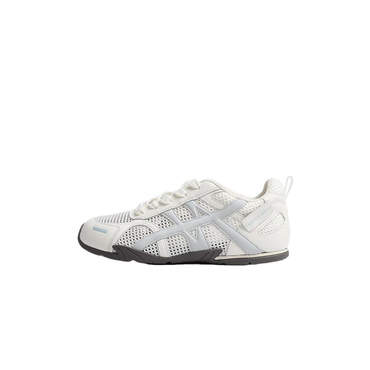 

Retro color matching mesh breathable German training shoes women s 2025 new fashion versatile comfortable light casual Forrest Gump shoes 40 синий