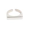 Irregular Geometric Liquid Lava Waterdrop Shaped Open Rings for Women Vintage Silver Color Metal Rings Personality Jewelry