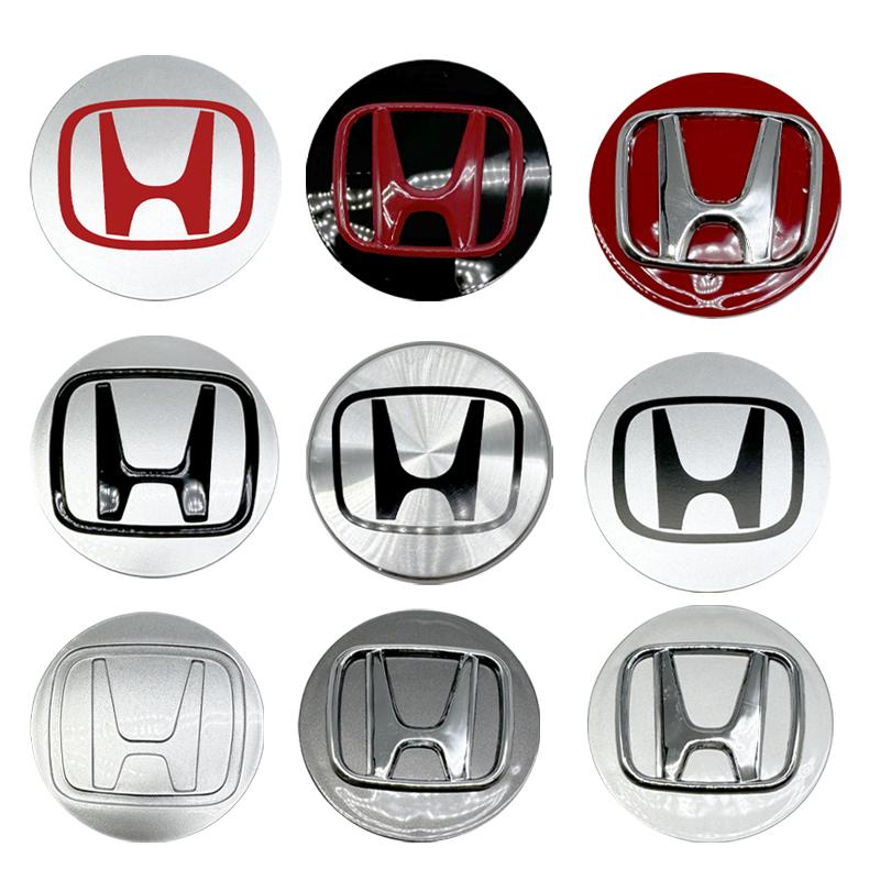 58/62/69mm Auto Reifen Rad Mittelkappe Emblem Aufkleber Auto Zubehör Für Honda Civic Fit Jazz Accord Pilot Stepwgn CRV BRV