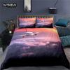 Luxury 3D Airplane Print Home Living Comfortable Duvet Cover Pillowcase Kids Bedding Set Queen And King Eu/Us/Au/Uk Size