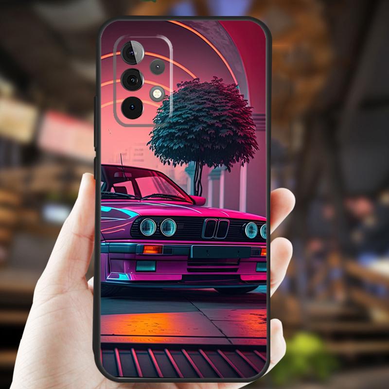 Japan JDM Sport Car Case For Samsung Galaxy A32 A56 A16 A15 A22 A52 A54 A14 A26 A36 A55 A35 A05 A06 A53 A33 A13