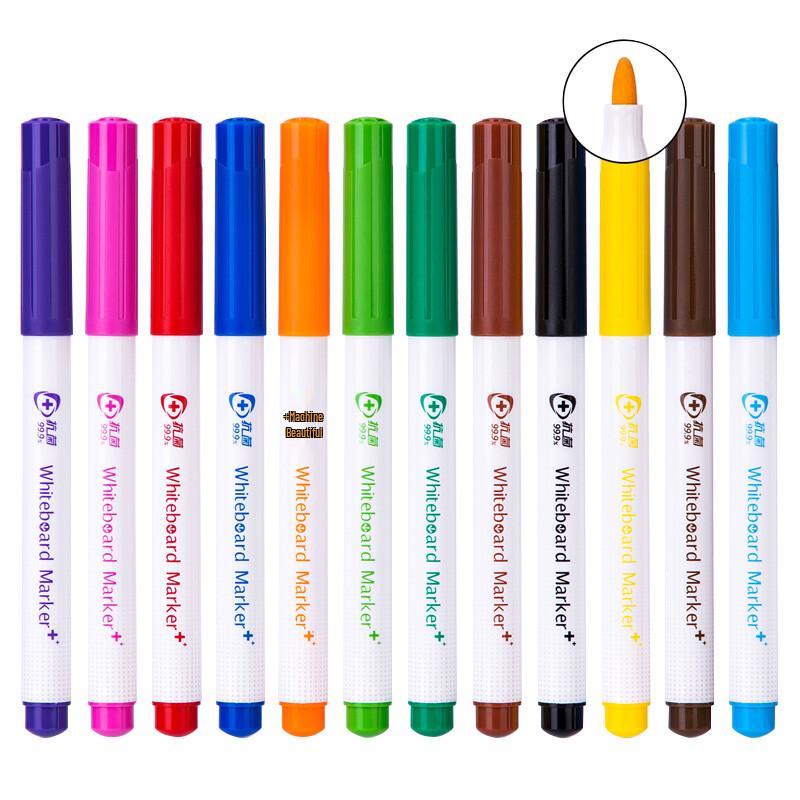Deli 12-Color Whiteboard Markers Set