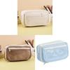 Durable Canvas Stationery Storage Box With Multiple Compartments For Middle School Students