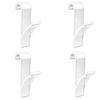 Bathroom Organizer and Storage Track Transparent Shelf Heated Towel Radiator Kitchen Accessories Hook Up White Coat Rack Home