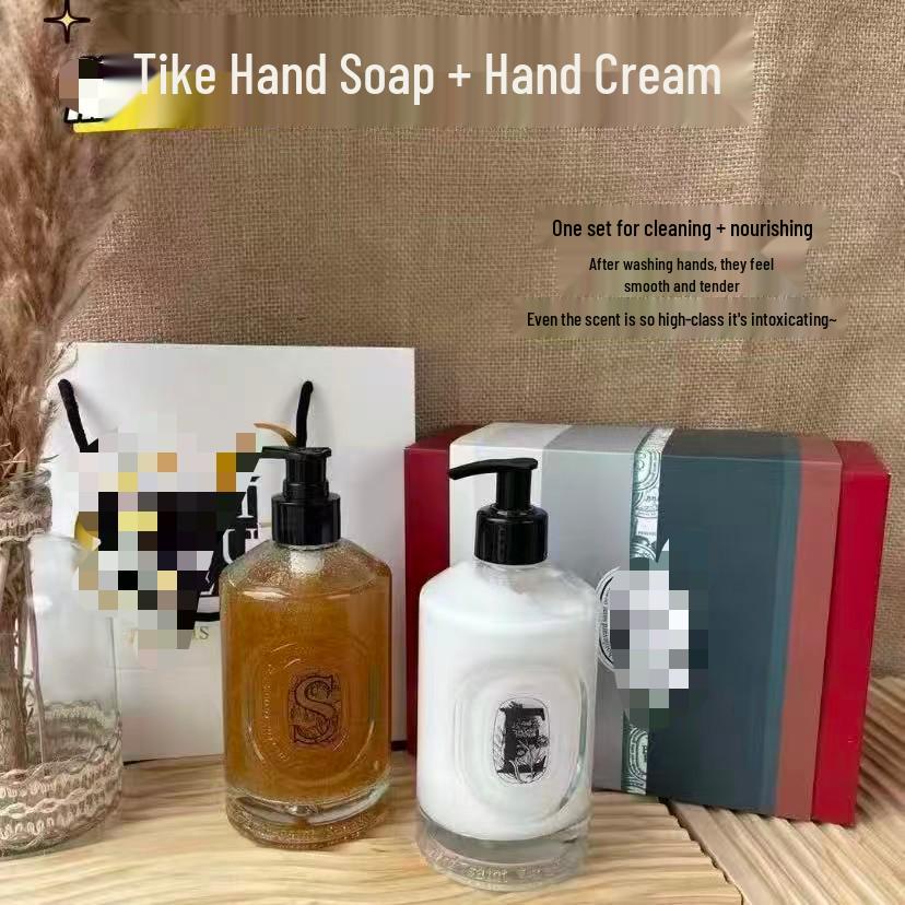 Tipitica Hand Care Set: Velvet Hand Cream & Exfoliating Cleanser 350ml Gift Box S Exfoliating