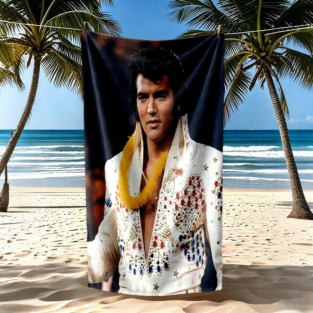 Elvis Strandtuch Weich Langlebig Schnelltrocknend Bequem Leicht Geeignet Für Sport Reisen Schwimmen Yoga Badezimmer Strand Und Pool