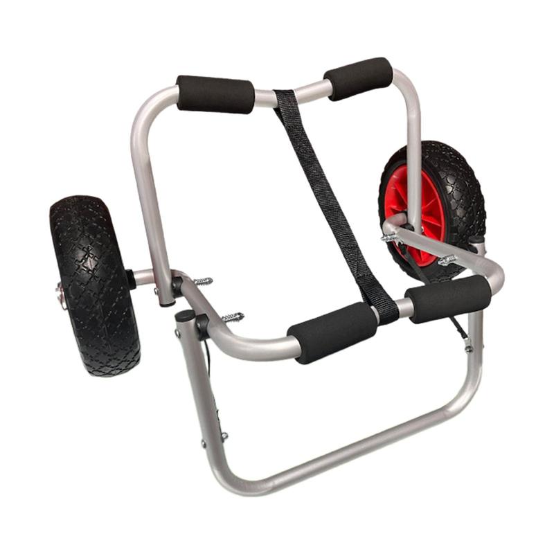 Carrier Cart Adjustable Boat with Airless Tires Canoe Boat Accessories Dolly Canoe Trolley Wheels Paddle Board Canoe Beach Cart