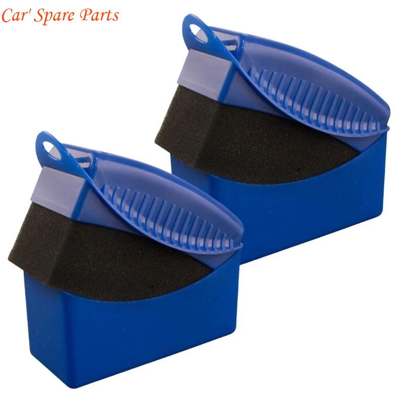 Y4UA Tire Gloss Applicator, Rectangular Wheel Cleaning Sponge Car Detailing Accessory