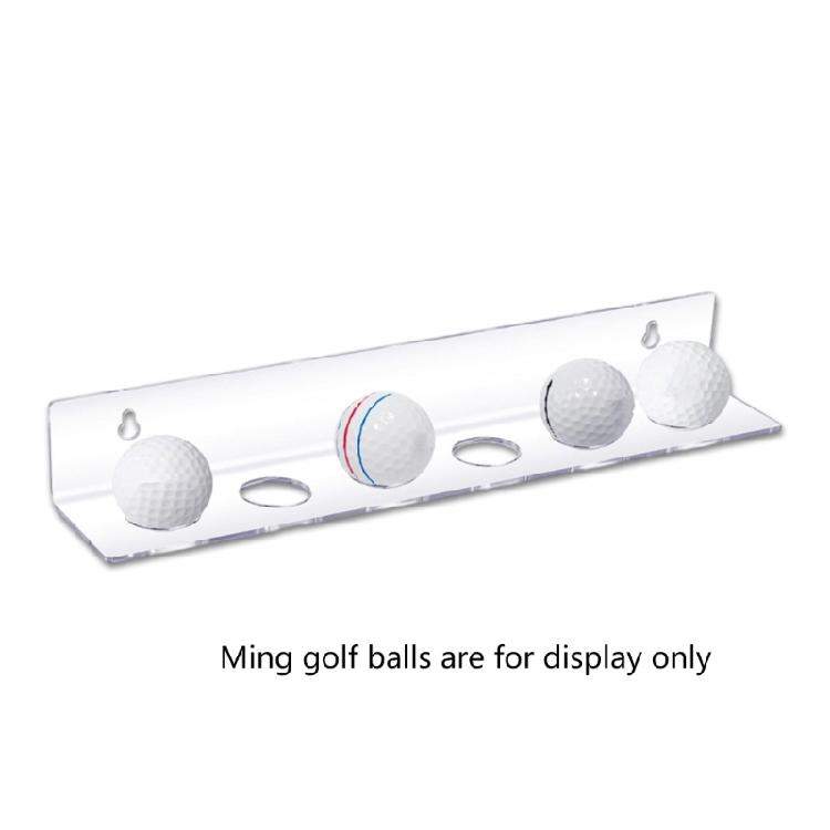 Clear Acrylic Golf Balls Stand Floating Shelf Wall Mounted Shelves Replacement Display Rack for 6 Golf Balls Display