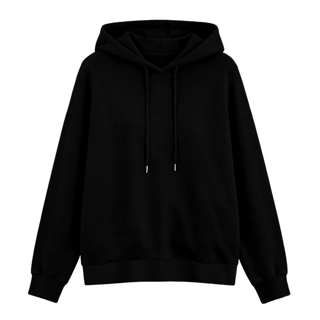 Women's Color Pullover Hoodie Casual Versatile Basic Top