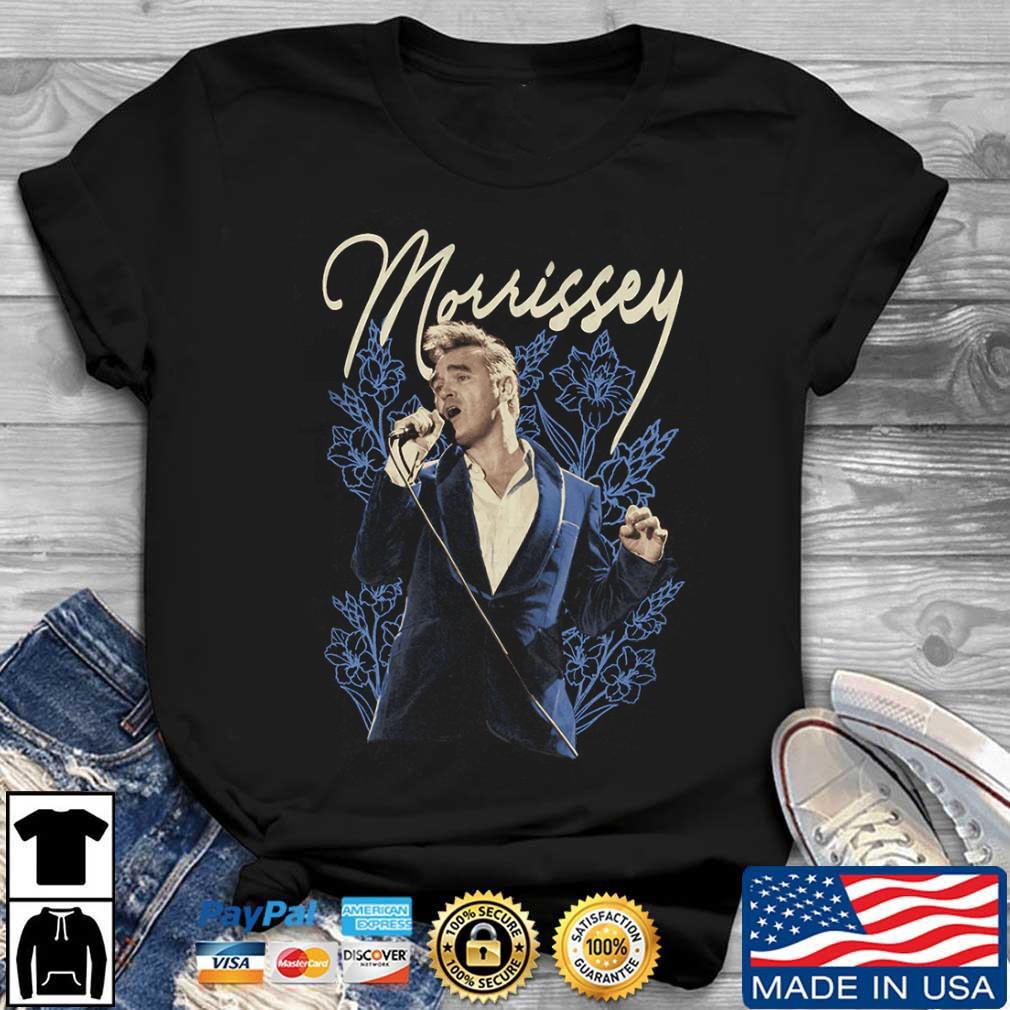 Morrissey T Shirt Glamorous Floral Black Unisex ALl size shirt D2236 L
