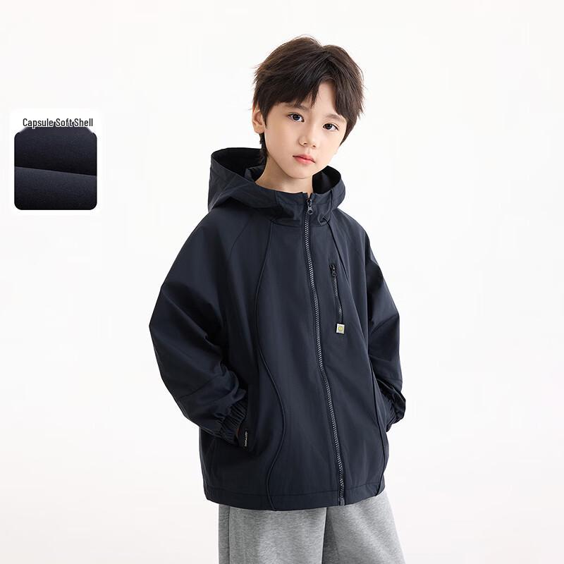 Xiaoyimman Boys Hooded Windproof Jacket 160