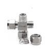 304 Stainless Steel Ferrule Cross Fitting