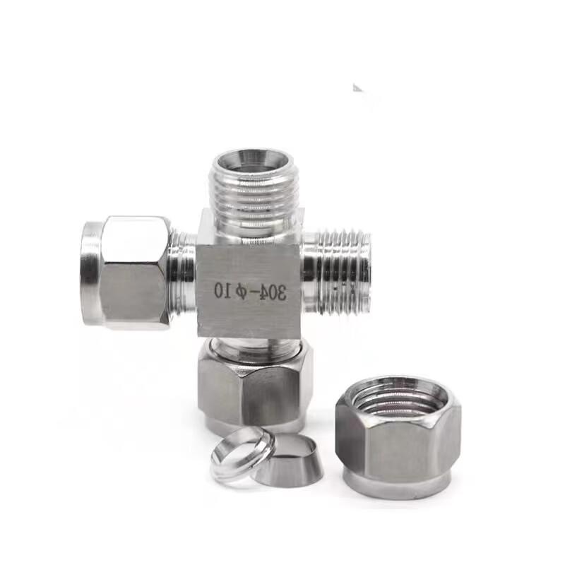 304 Stainless Steel Ferrule Cross Fitting