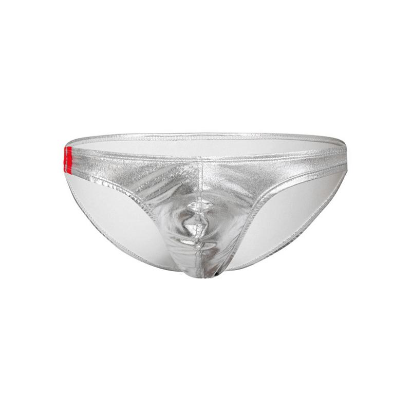1Pc Men Sexy Briefs Shiny Bikini Underwear Lingerie Thong Low Waist Panties