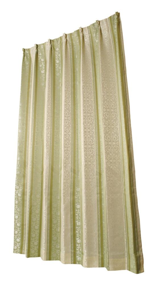 Univer Blackout Drape 100cm Wide x 190cm Set of 2 Curtains, Angle, Green, Long,