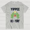 Yippee Ki Yay Christmas Cotton Summer Casual Cool Loose T-Shirt
