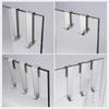 Stainless Steel Double Side Hooksbathroom Shower Door Hook Over Glass Door Shower Towel Rack For Glass Wall Or Glass Door