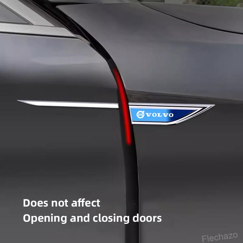 2PCS Metal Alloy Car Body Side Wing Fender Decoration Stickers For Volvo C30 S80 V70 XC60 V60 V40 S60 XC90 XC40 FH500 V50 FH16