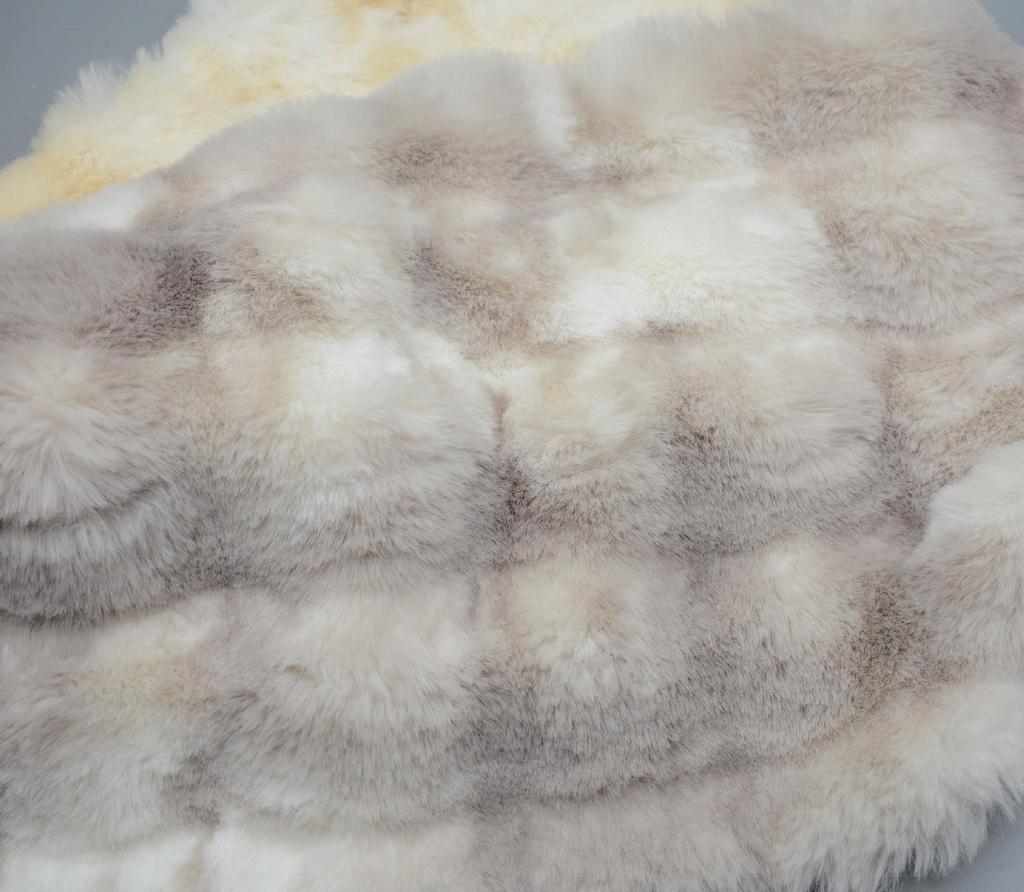 1yard Fantasy Tie Dye Bubble Rabbit Plush Fur Fabrics For Toy Doll Coat Vest Stage Cosplay DIY Newborn Photographic Fabric