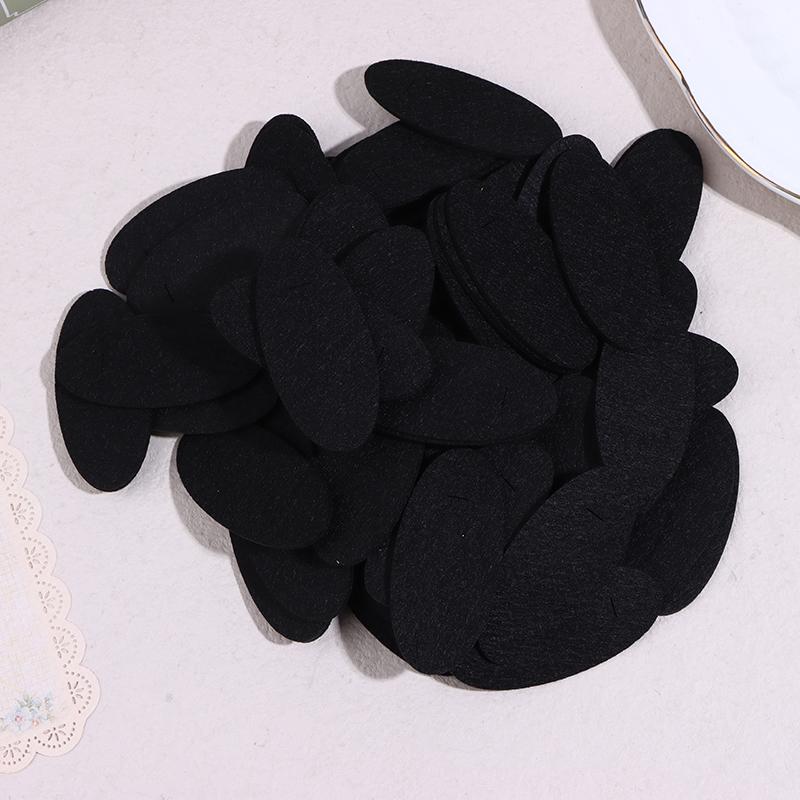 100Pcs Oval Felt Fabric Patches Non-Woven Sewing Base Pads For Diy Plush Hairpin Bb Hair Clips Making Accessories