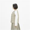 Compact Breath Thermo Down Winter Mocha Size L Vest, Heat-Generating Material, Warmth, Women's, Beige,