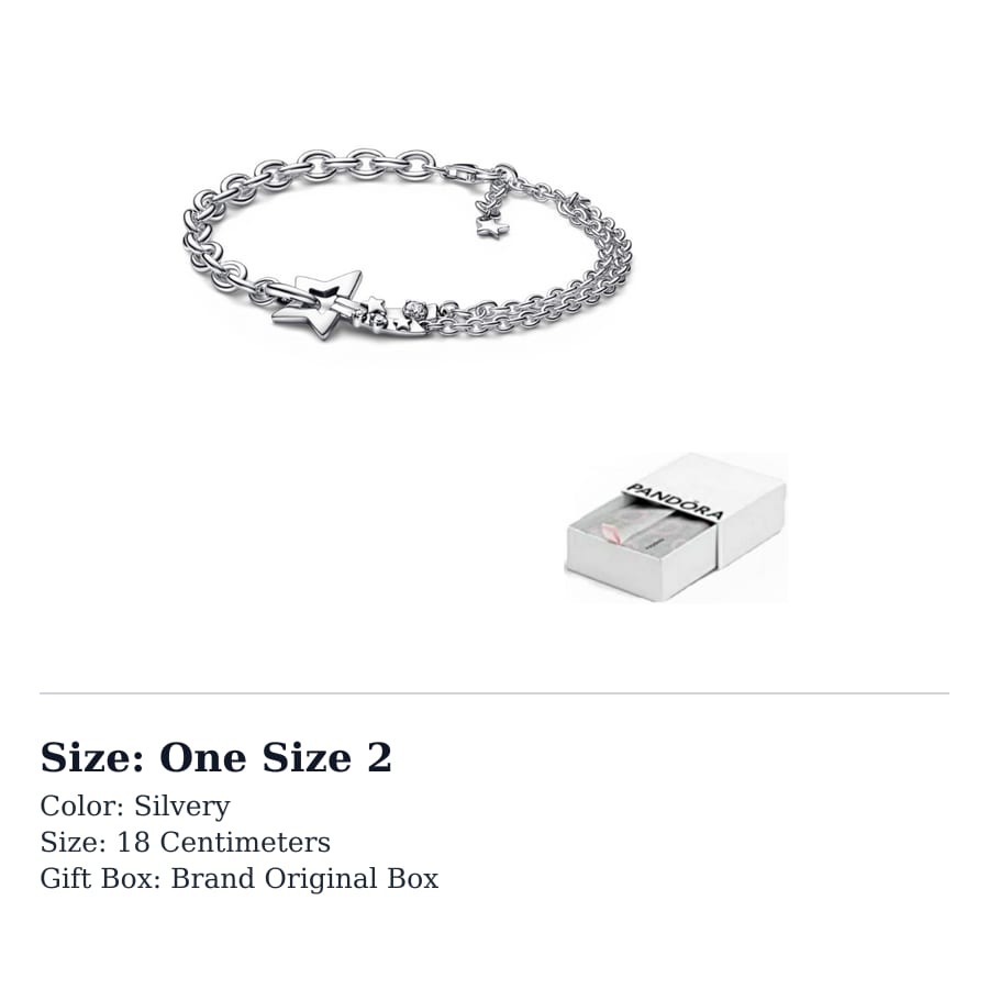 Pandora Stars 925 Sterling Silver Bracelets Women's 592409C01