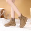 Thick-soled heightening velvet warm waterproof snow boots women's autumn and winter new retro versatile cotton boots