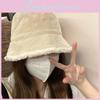 Lamb Warm Chic Wool Bucket Hat For Winter Women Stylish Cozy Fuzzy Cute Hat Fisherman