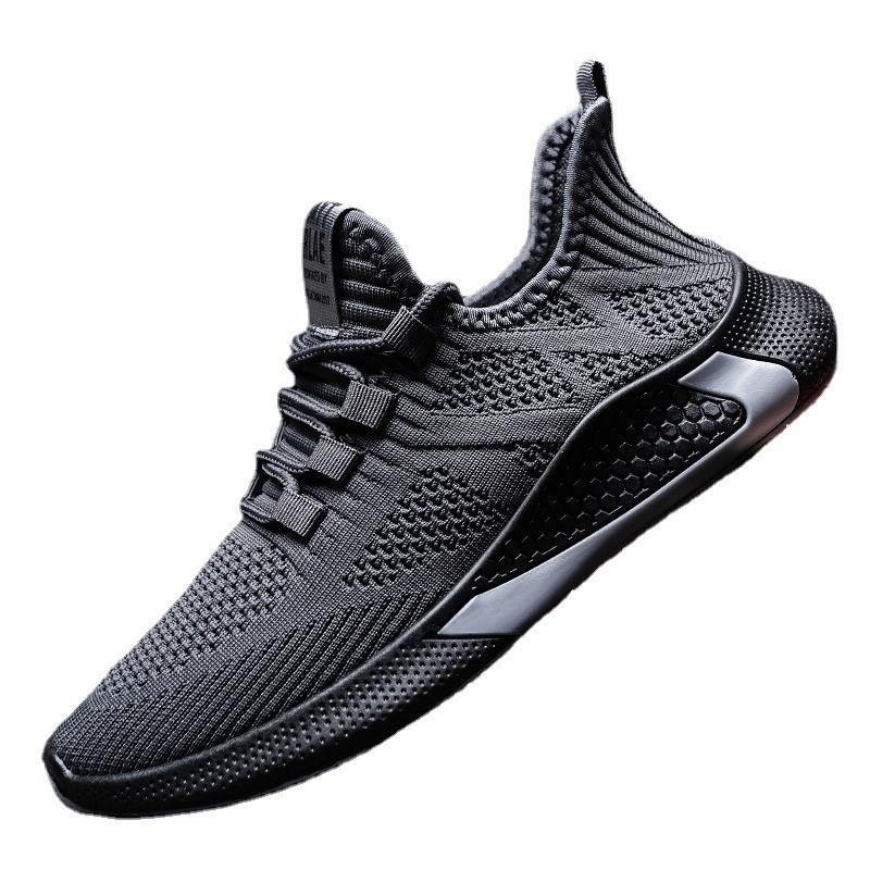 Flying Woven New Coconut Shoes Breathable Mesh Trendy Shoes Spring Casual Sports Shoes