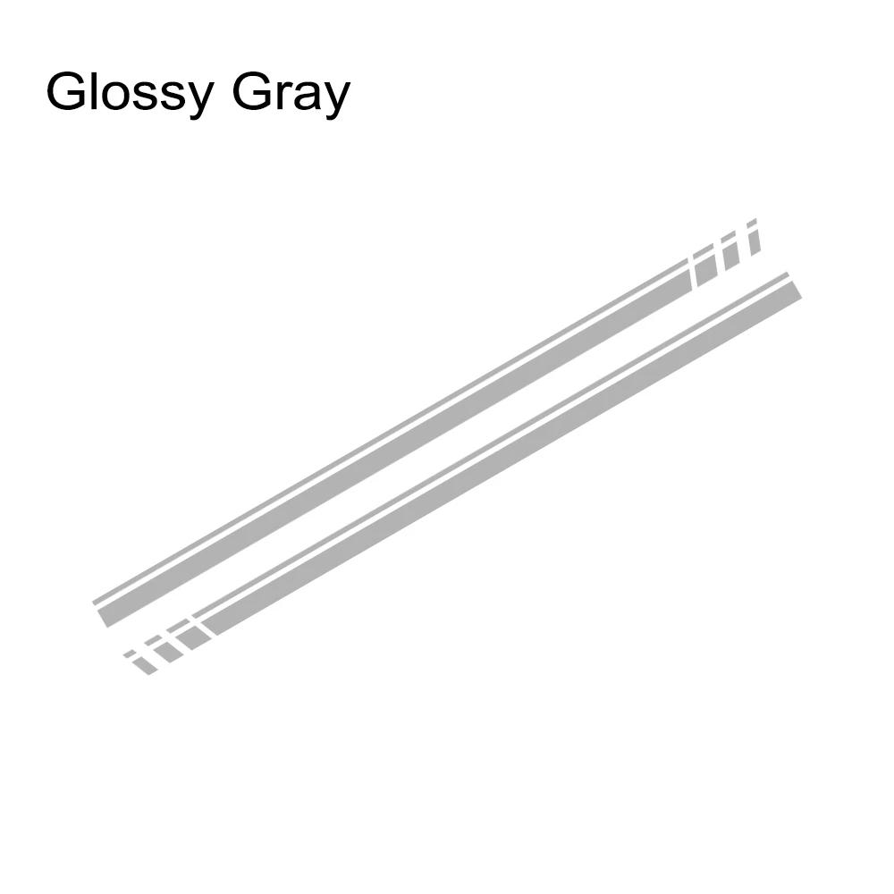 Car Door Racing Stripes Vinyl Decals Both Side Skirt Sticker Graphics Accessories For Volkswagen Up Hatchback Eco VW Move Up