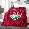 Custom Name Fluminense FC Theme Printed Blanket - Perfect for Couch, Bed, Travel & Outdoor Use | Machine Washable, Cozy & Durable.