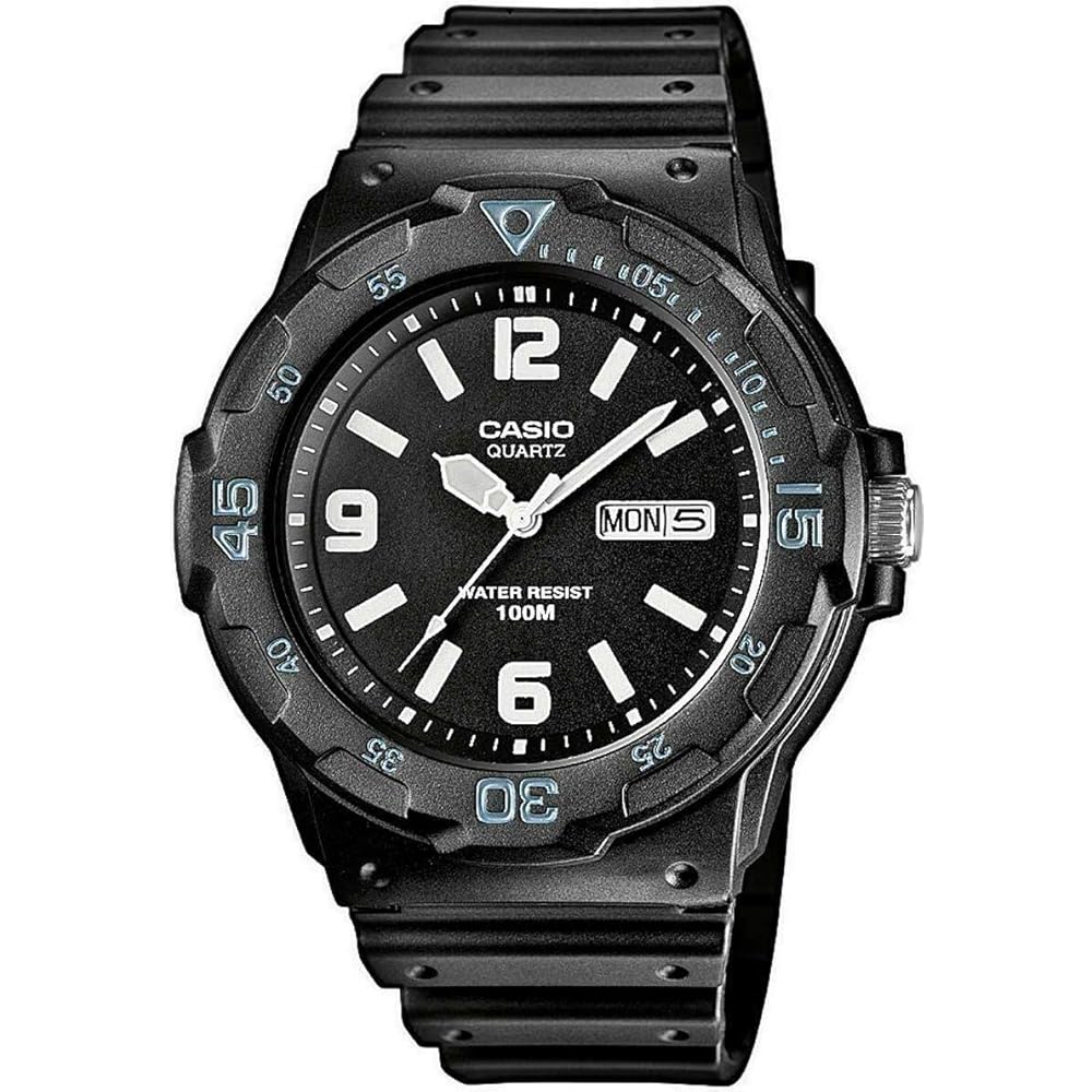 Casio MRW-200H Analog Watch Water Resistant Black Dial 200m Dive Style
