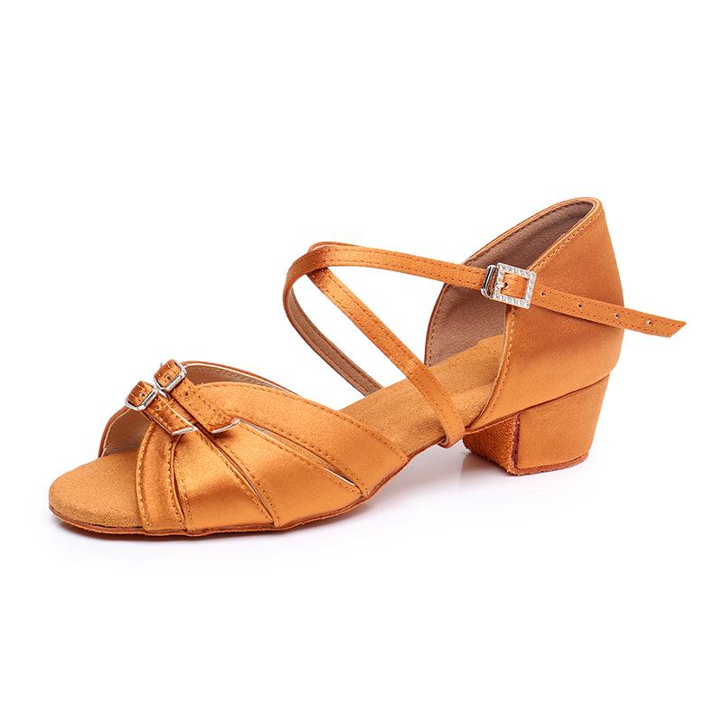Scarpe da Ballo Latino per Bambine e Adulti: Suola Morbida, Strass, Cha-Cha, Scarpe da Ballo per Allenamento