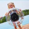 Transparent Sparkle Swim Tube with Sequins, Summer Beach Party Floatie for Water Play