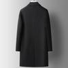 Autumn and Winter New Mid-length Double-breasted Cashmere Coat for Men, Goose Down Removable Liner, Double-sided Woolen Cashmere Coat for Men