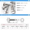 Hex Head Stainless Steel Screws, Self-Drilling Screws, Self-Tapping Screws (5 x 75mm, 50 pieces)