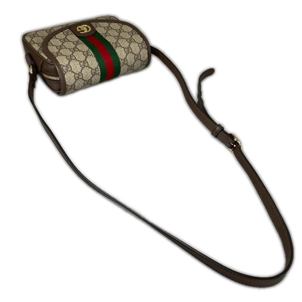 Gucci GG Supreme Shelly Line 772239 Shoulder Bag Brown Women Used