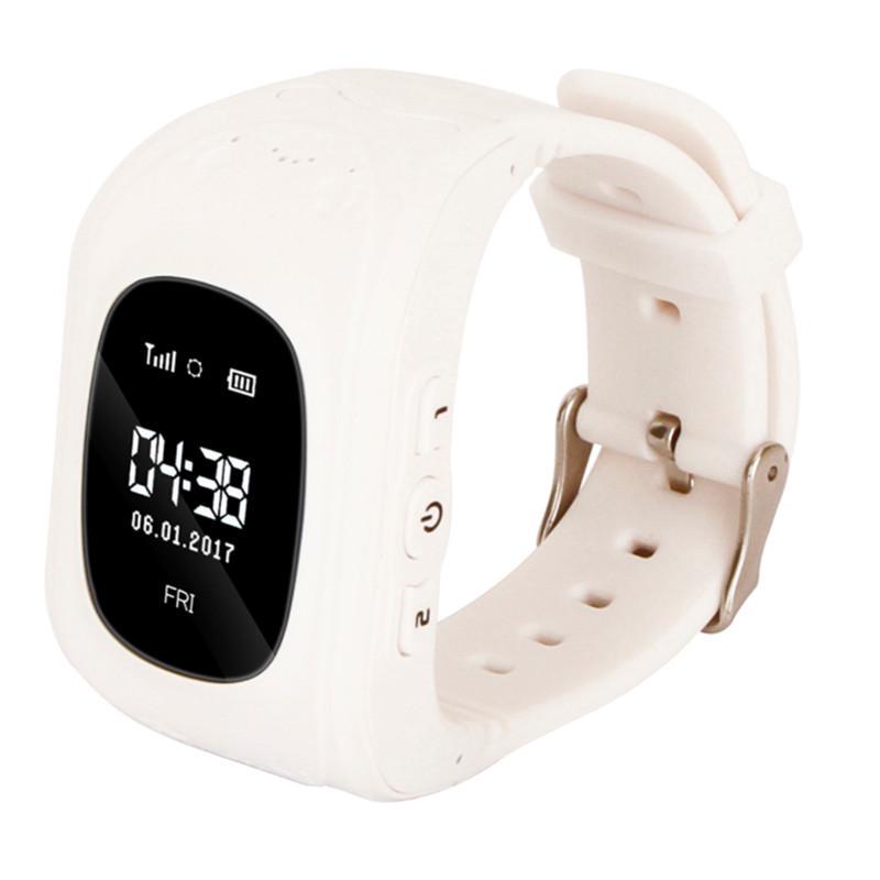 

Детские наручные часы с GPS-трекером Q50, умные часы с Bluetooth, часы-телефон белый